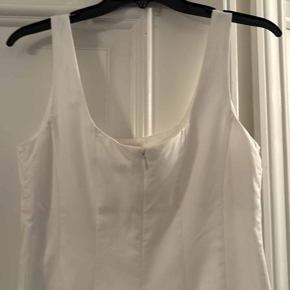 Banana Republic White Fit and Flare Dress - Picture 6 of 9